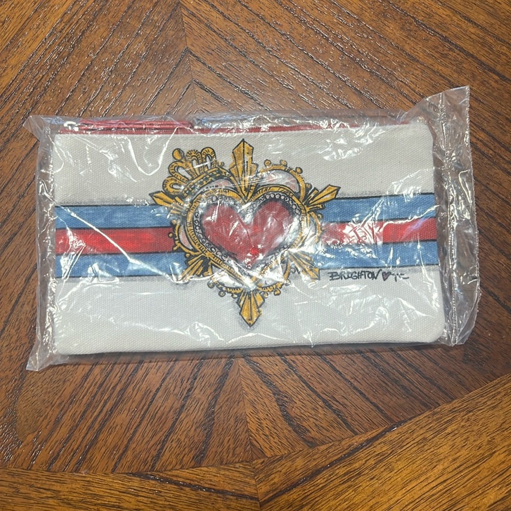 NWT Brighton In Love We Trust Zip Makeup Bag Pouch